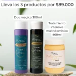 Promocion x3 Champu color Matizante y multivitaminico